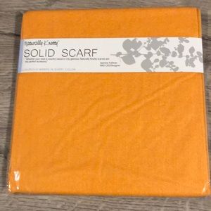 Naturally Knotty Solid Scarf Soft Tangerine Orange